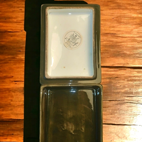 Vintage Moorcroft Hibiscus England Pottery Smoke Set - Picture 6 of 7